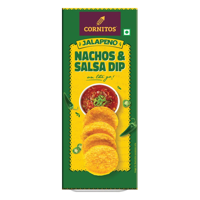 Cornitos Jalapeno Nachos & Salsa Dip Tray