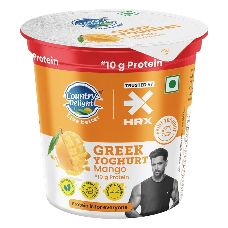 Country Delight 10g Protein Greek Yoghurt - Mango