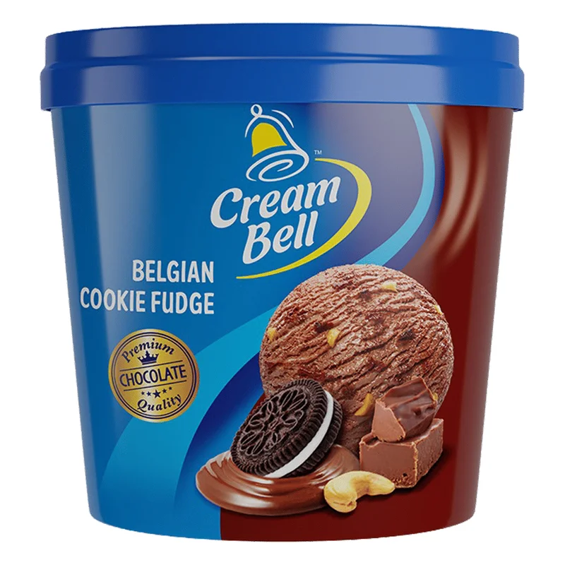 Creambell Belgian Cookie Fudge Ice Cream