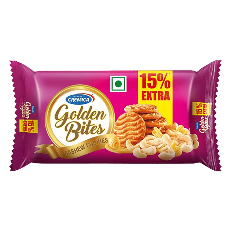 Cremica Golden Bites Cashew Cookies