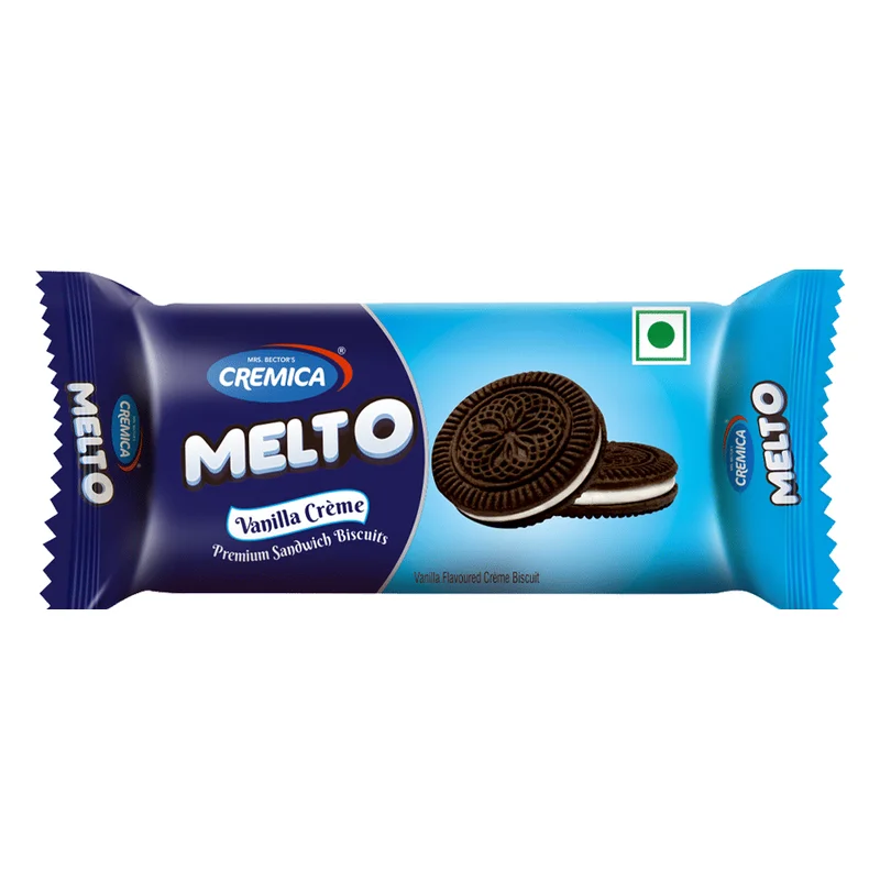 Cremica Melto Vanilla Creme Sandwich Biscuits