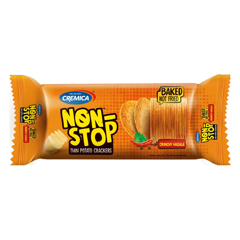 Cremica Non Stop Thin Potato Crackers - Masala