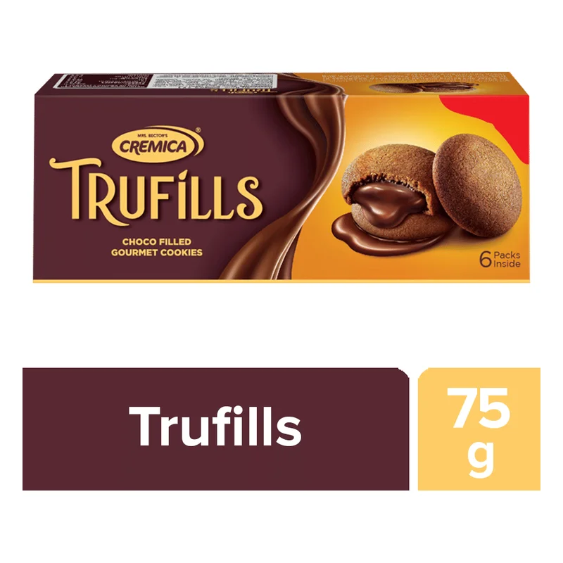 Cremica Trufills Creamy Chocolate Filled Cookies