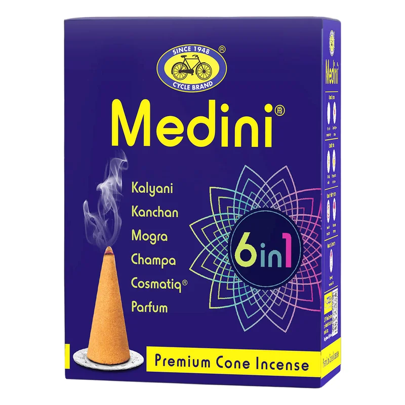 Cycle Medini 6 In 1 Premium Incense Cones