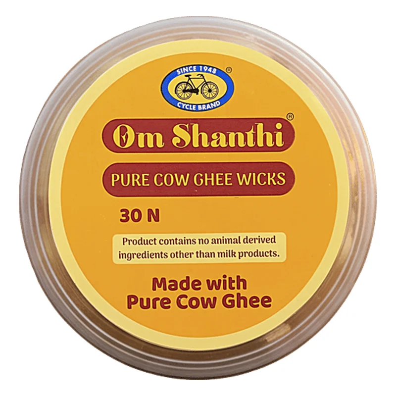 Cycle Om Shanthi Cow Ghee Wicks