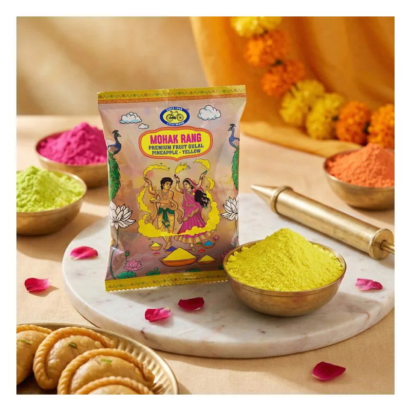 Cycle Pure Mohak Rang Fruit Gulal - Pineapple Yellow