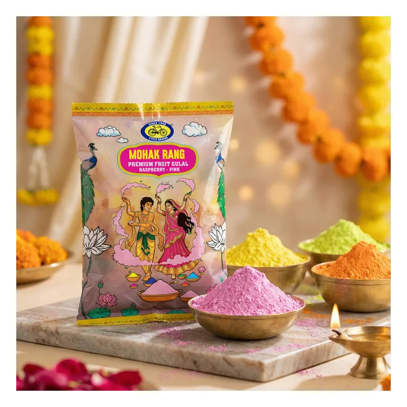 Cycle Pure Mohak Rang Fruit Gulal - Raspberry Pink