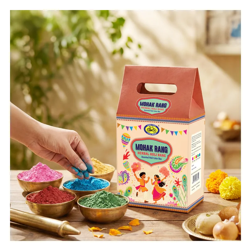 Cycle Pure Mohak Rang Herbal Holi Colours - Assorted Box