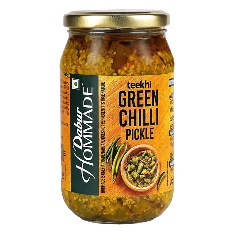Dabur Hommade Teekhi Green Chilli Pickle
