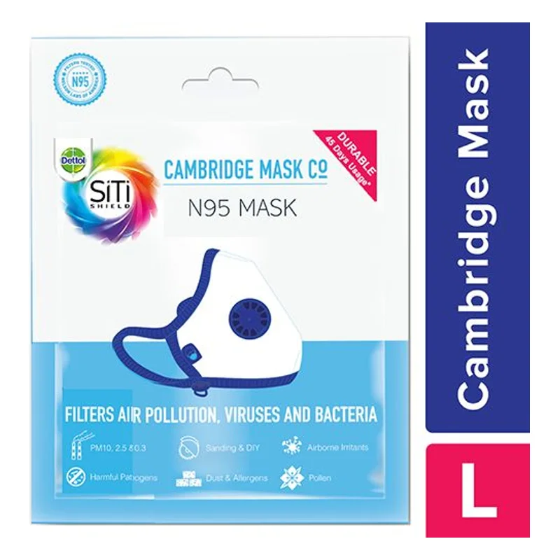 Dettol Siti Shield Cambridge N95 Mask - Large, Black