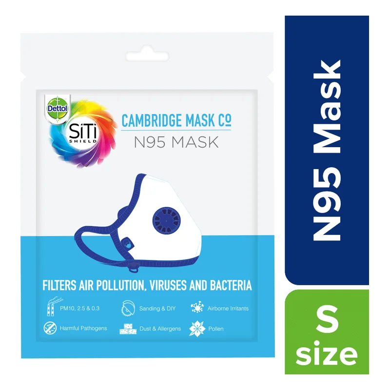 Dettol Siti Shield Cambridge N95 Mask - Small, Blue
