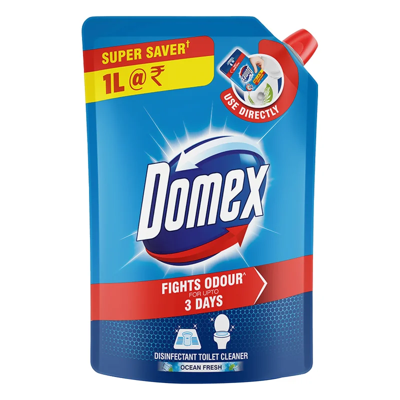 Domex Ocean Fresh Disinfectant Toilet Cleaner Refill Pouch