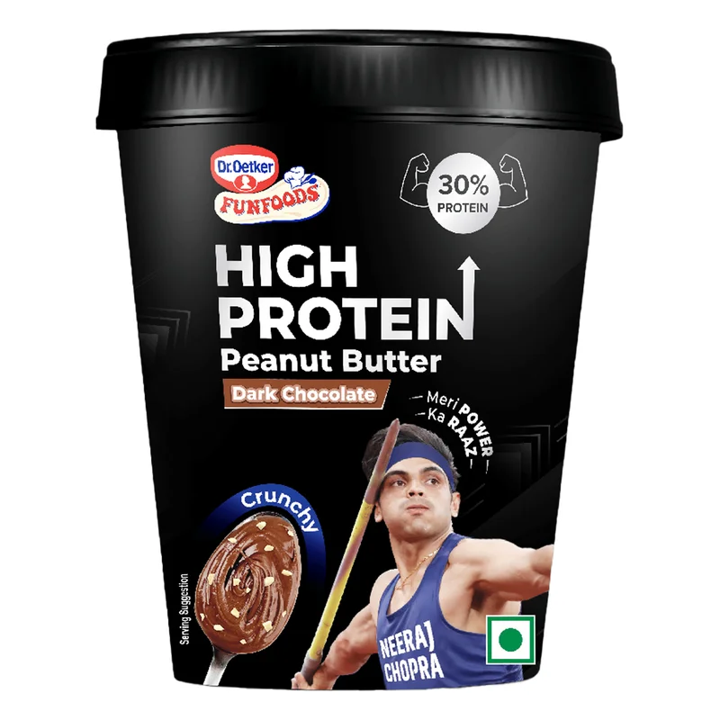 Dr. Oetker FunFoods High Protein Peanut Butter Dark Chocolate Crunchy