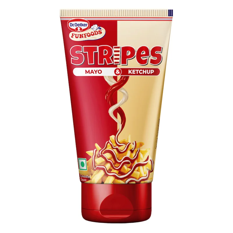 Dr. Oetker FunFoods Stripes Mayo & Ketchup