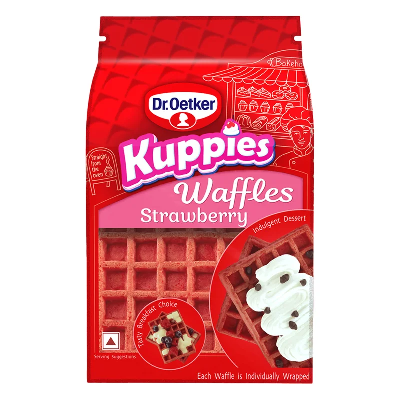 Dr. Oetker Kuppies Strawberry Waffles