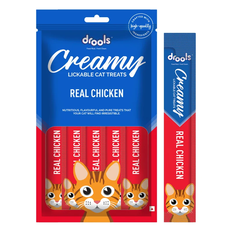 Drools Creamy Lickable Cat Treat - Real Chicken