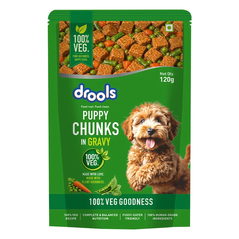 Drools Veg Chunks in Gravy Puppy Wet Food
