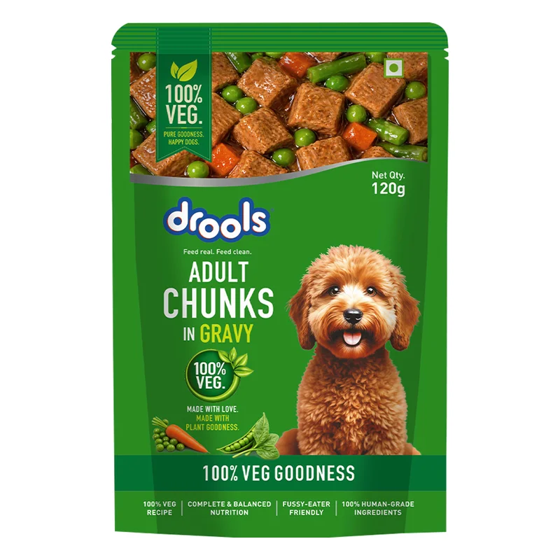 Drools Veg Chunks in Gravy Wet Dog Food