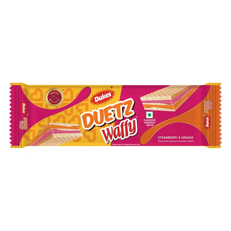 Duke's Duetz Waffy Strawberry & Orange Wafers