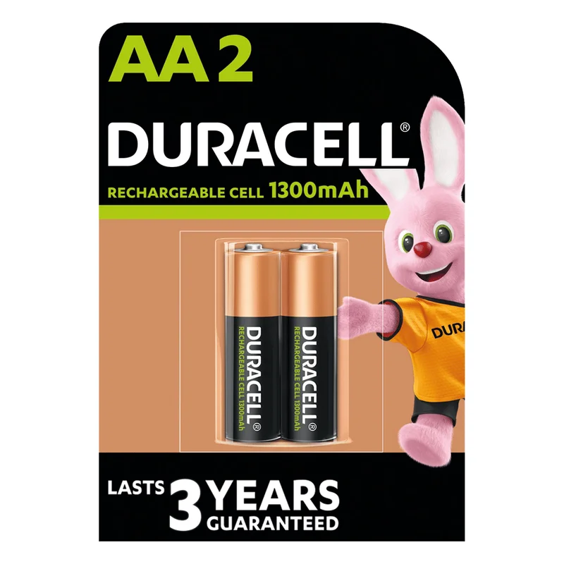 Duracell Rechargeable AA Batteries 1300mAh
