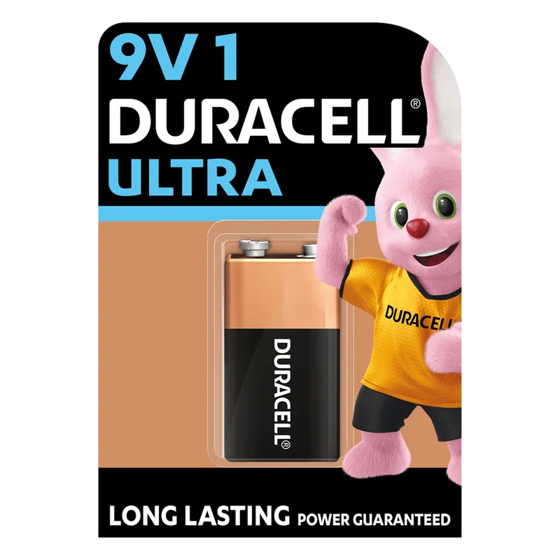 Duracell Ultra Alkaline 9V Battery