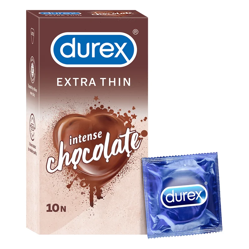 Durex Extra Thin Flavoured Condoms - Intense Chocolate