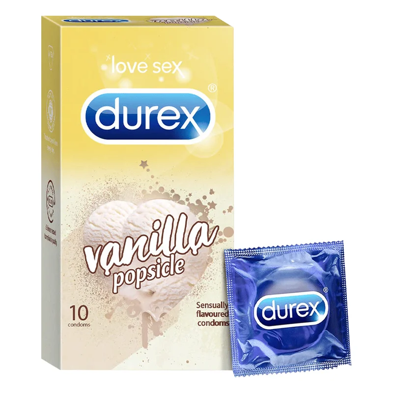 Durex Extra Thin Flavoured Condoms - Vanilla Popsicle