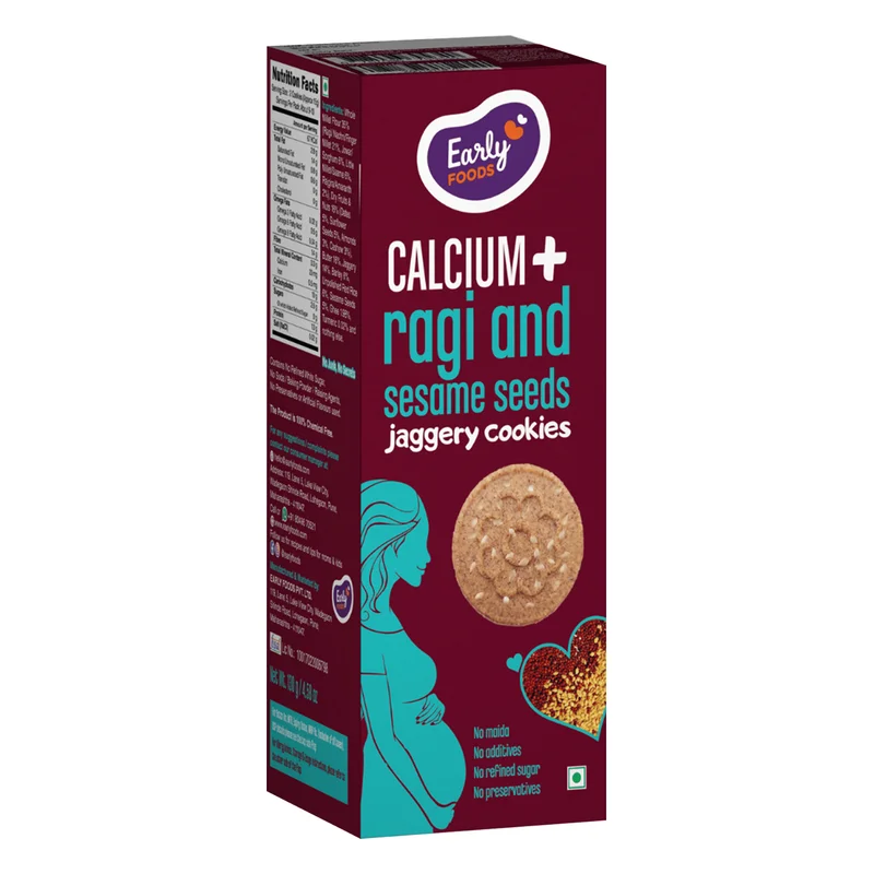 Early Foods Calcium+ Ragi & Sesame Jaggery Cookies