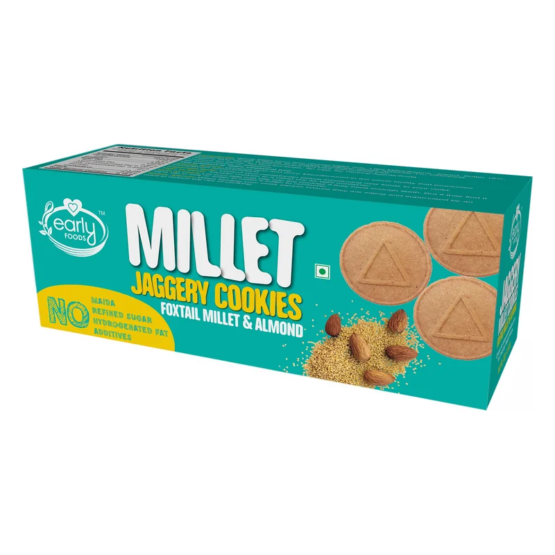 Early Foods Foxtail Millet & Almond Jaggery Cookies