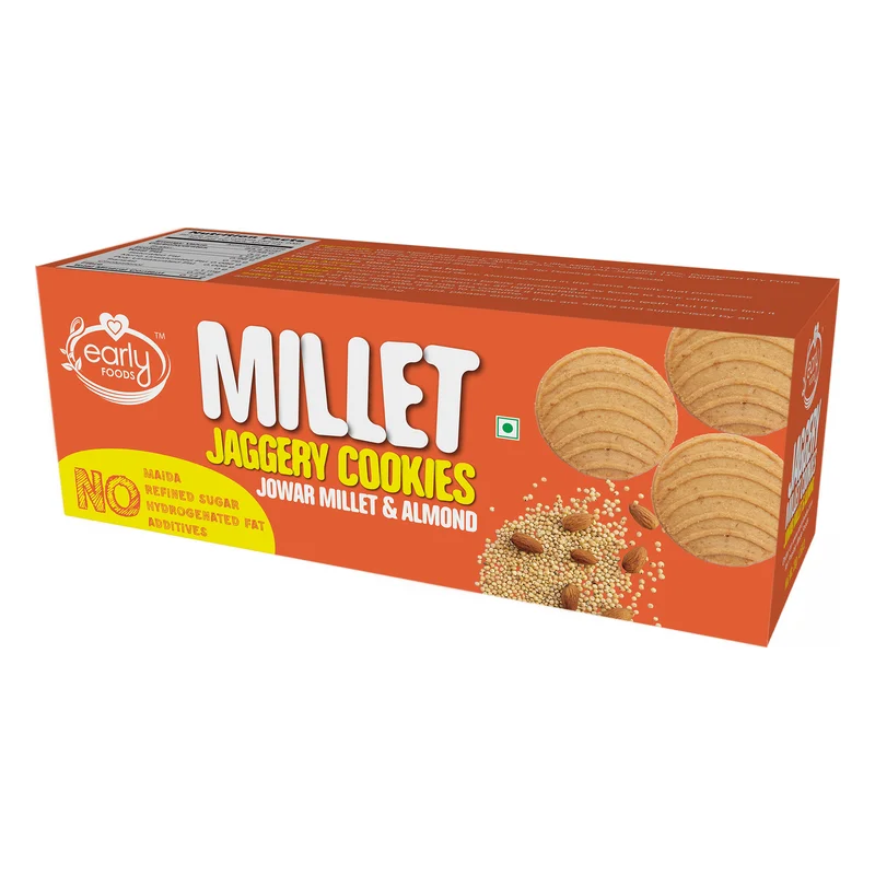 Early Foods Jowar Millet & Almond Jaggery Cookies