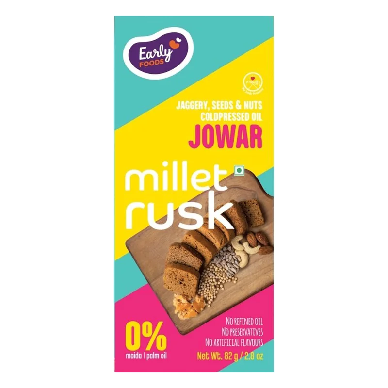 Early Foods Jowar Millet Rusk