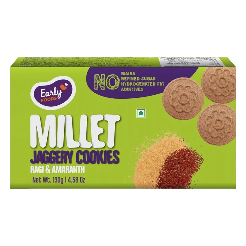 Early Foods Ragi & Amaranth Millet Jaggery Cookies