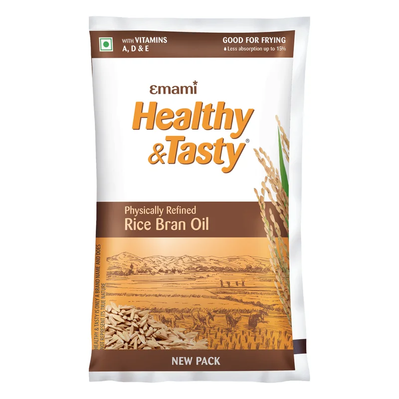 Emami Healthy & Tasty Physically Refined Rice Bran Oil Pouch