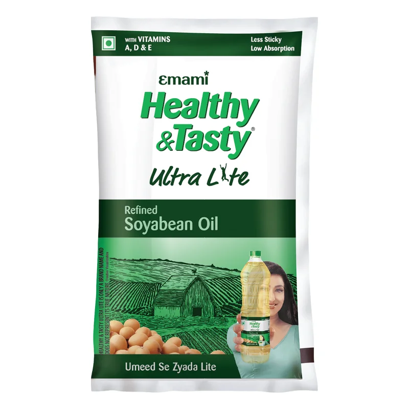 Emami Healthy & Tasty Ultra Lite Refined Soyabean Oil Pouch