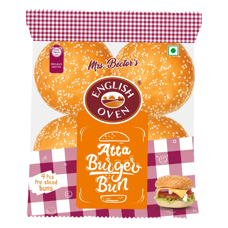 English Oven Atta Burger Bun