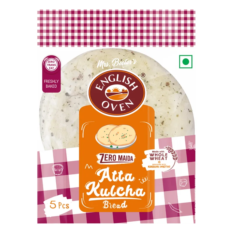 English Oven Atta Kulcha Bread