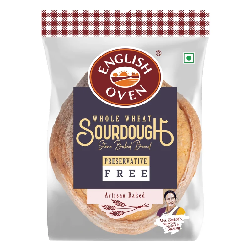 English Oven Whole Wheat Sourdough Stone Baked Bread