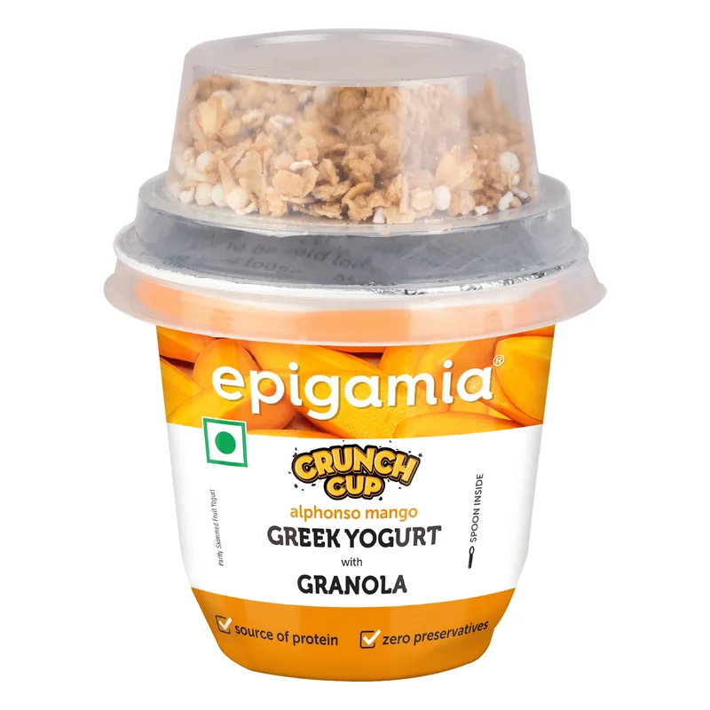 Epigamia Alphonso Mango Greek Yogurt with Granola