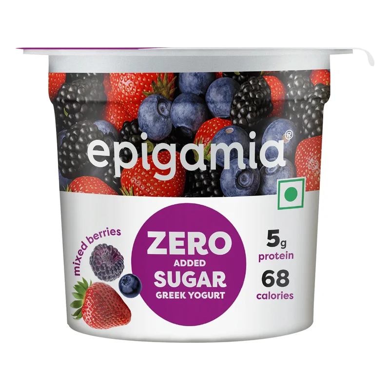 Epigamia No Added Sugar Mixed Berry Yogurt