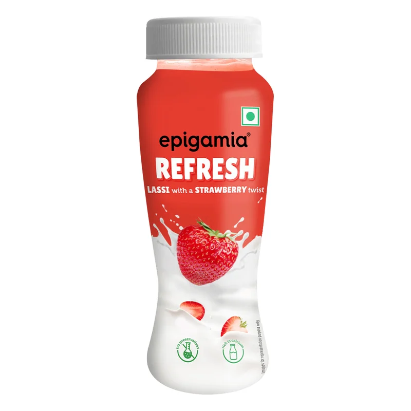 Epigamia Refresh Strawberry Lassi