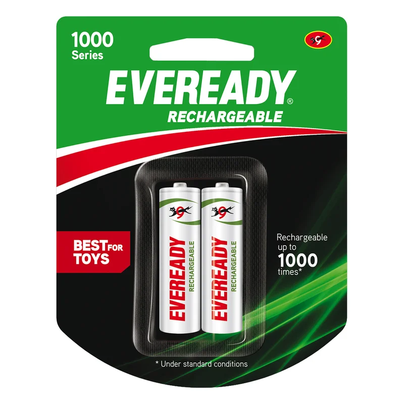 Eveready Rechargeable AA Batteries 600mAh
