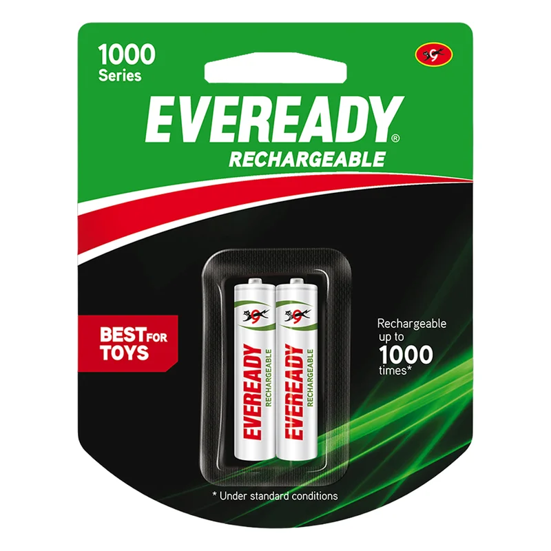 Eveready Rechargeable AAA Batteries 600mAh