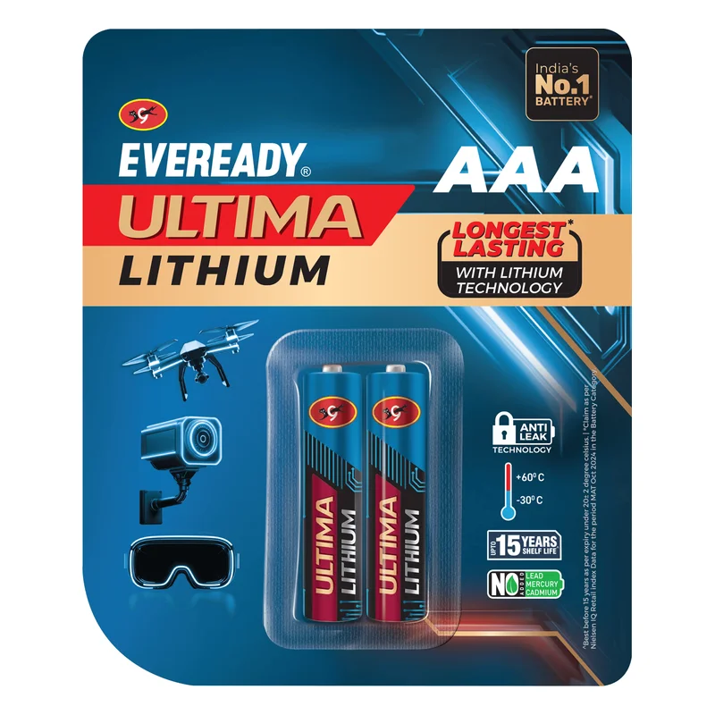 Eveready Ultima Lithium AAA Batteries