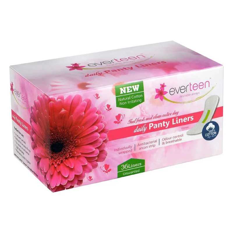 everteen Natural Cotton Panty Liners