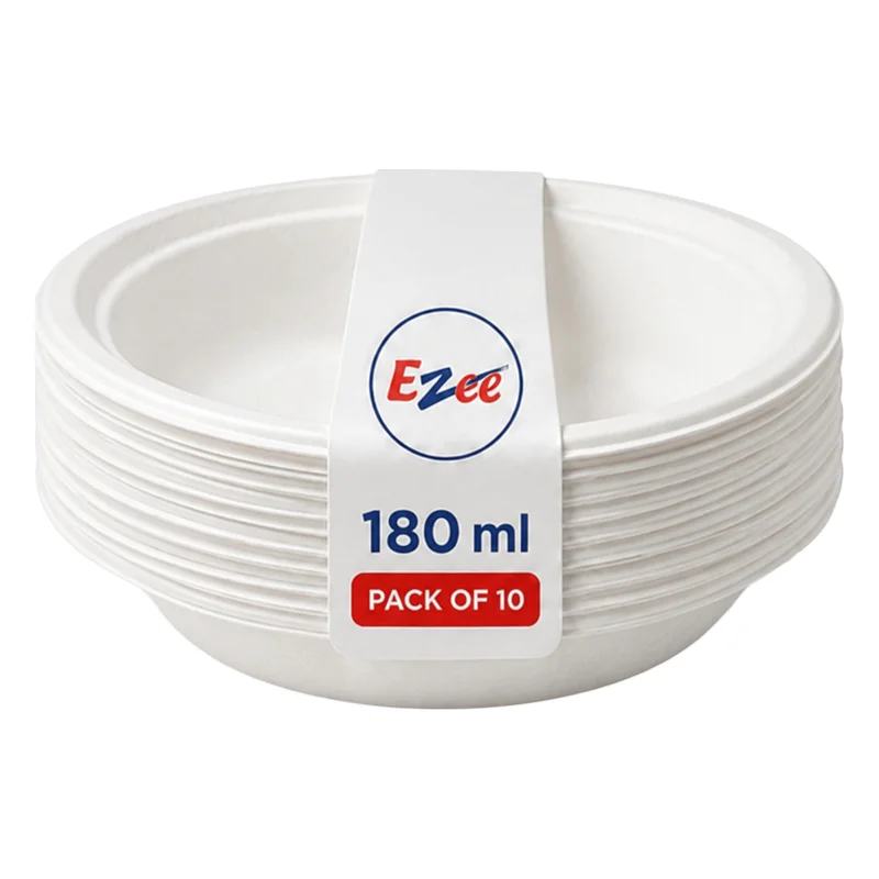 Ezee Bagasse Round Bowls (180ml)