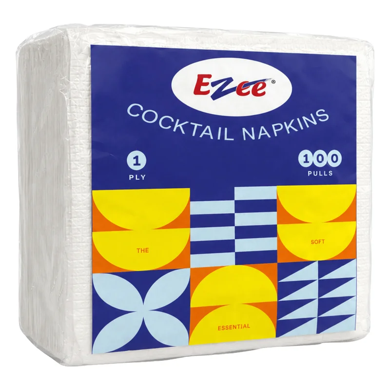Ezee Cocktail Napkins - 1 Ply