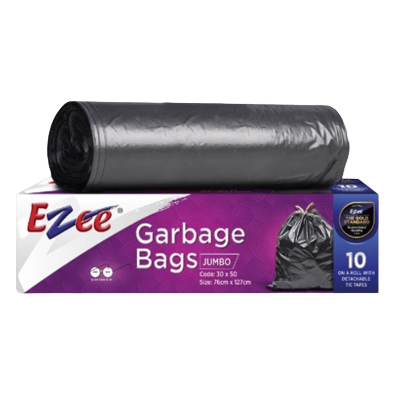 Ezee Garbage Bags - Black, Jumbo