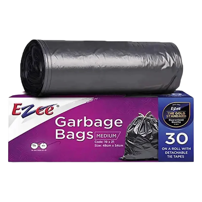 Ezee Garbage Bags - Black, Medium