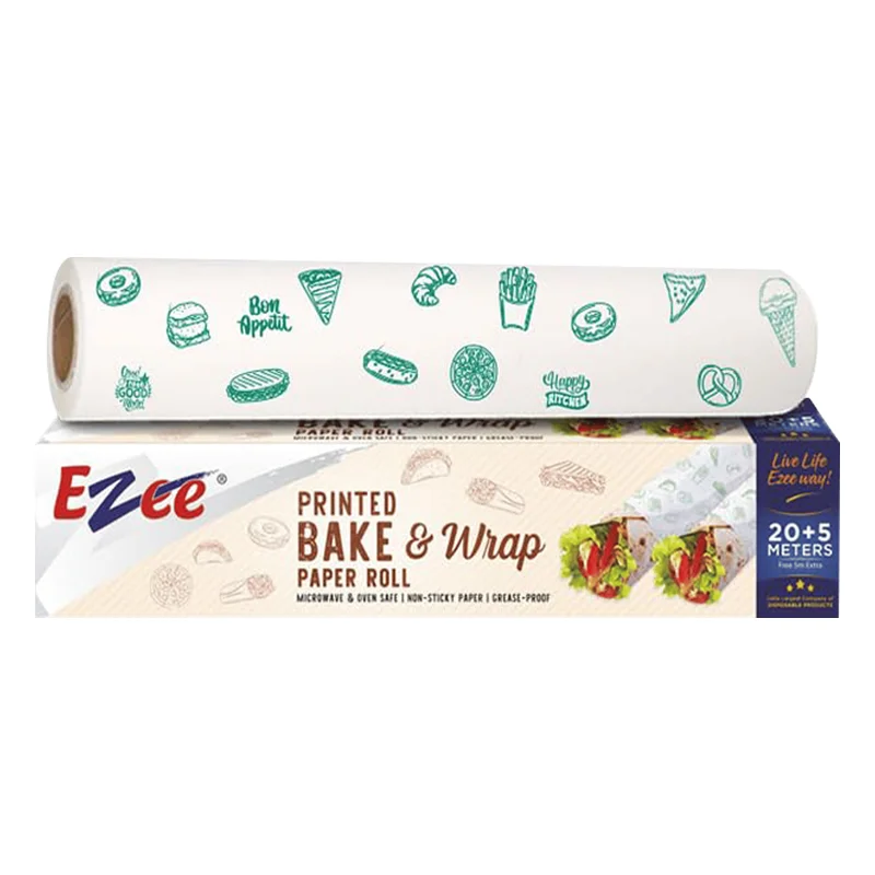 Ezee Printed Bake & Wrap Paper - 25m
