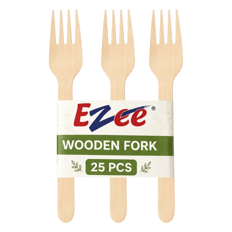 Ezee Wooden Disposable Forks